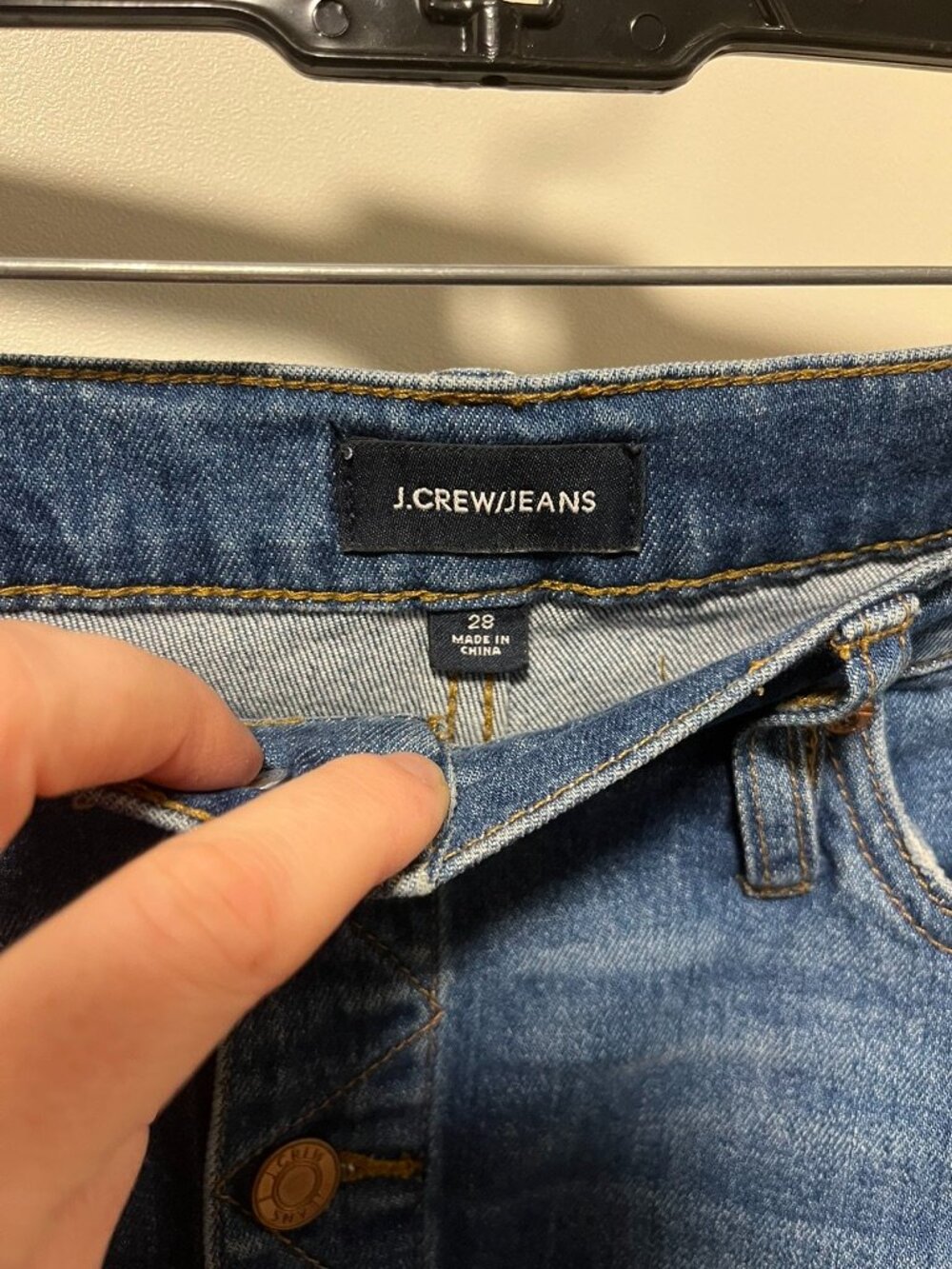 J Crew Jeans Denim Skirt buttonup - Picture 3 of 3